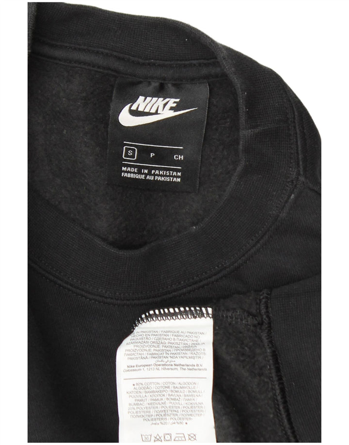 Pulover supradimensionat pentru femei Nike UK 10 Bumbac negru mic