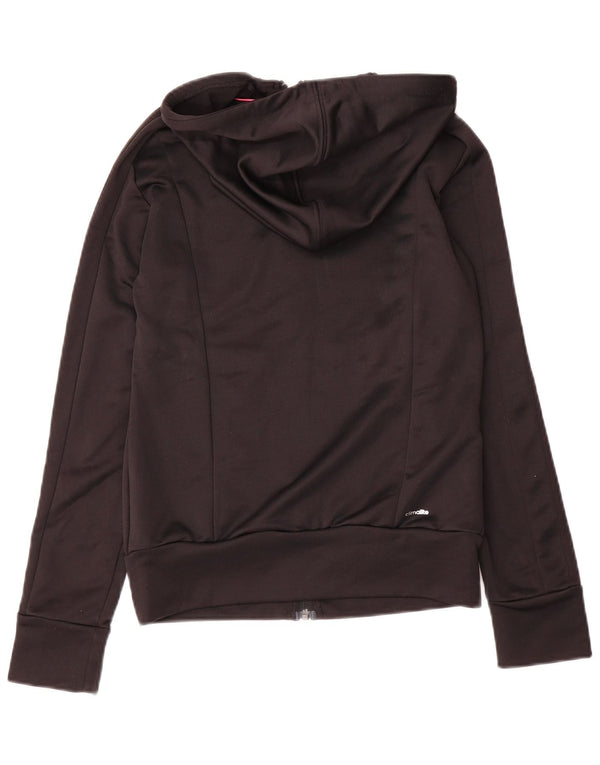 Pulover Adidas pentru femei, cu fermoar, UK 4/6 XS, poliester negru
