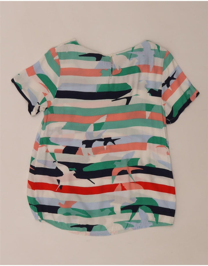 WHITE STUFF Bluză cu grafică pentru femei Top UK 12 Medium, multicolore, cu dungi