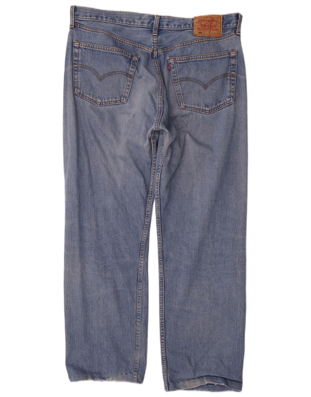 Blugi drepti pentru bărbați Levi's 501 W38 L28 Bumbac albastru