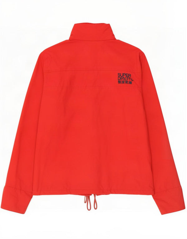 Jachetă de ploaie Superdry pentru femei UK 18 XL, nailon roșu