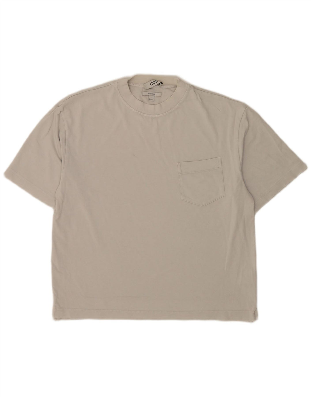 Cos Tricou supradimensionat pentru bărbați Top mic din bumbac alb