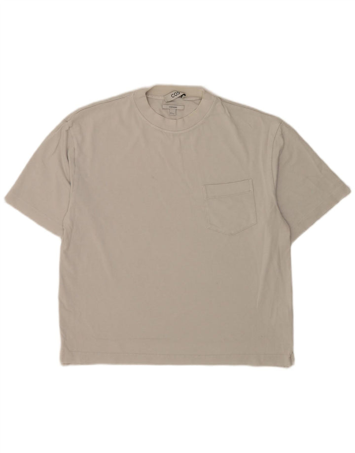 Cos Tricou supradimensionat pentru bărbați Top mic din bumbac alb