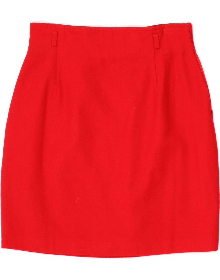 VINTAGE Womens Pencil Skirt W28 Medium Red Vintage Vintage and Second-Hand Vintage from Messina Hembry 