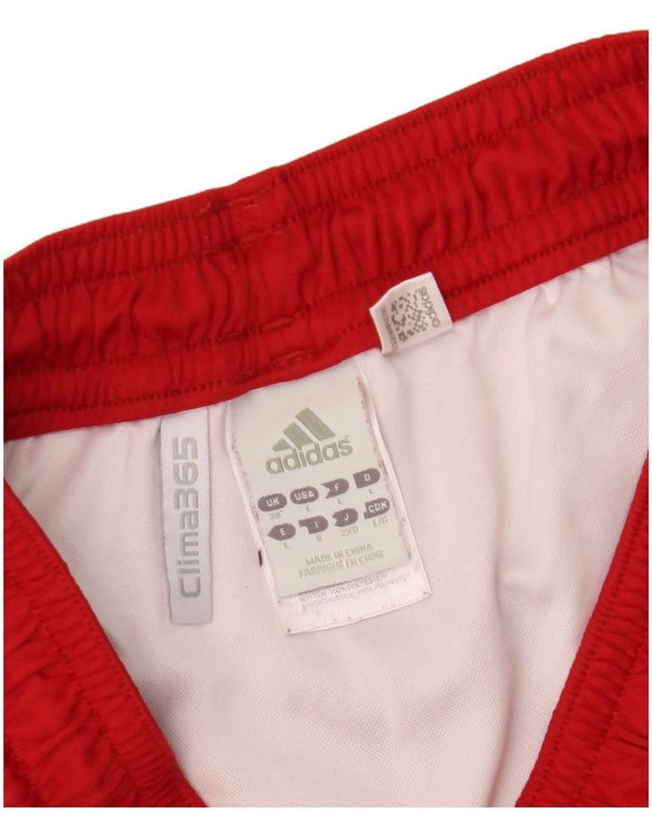 ADIDAS Mens Clima 365 Graphic Sport Shorts Large  Red Polyester