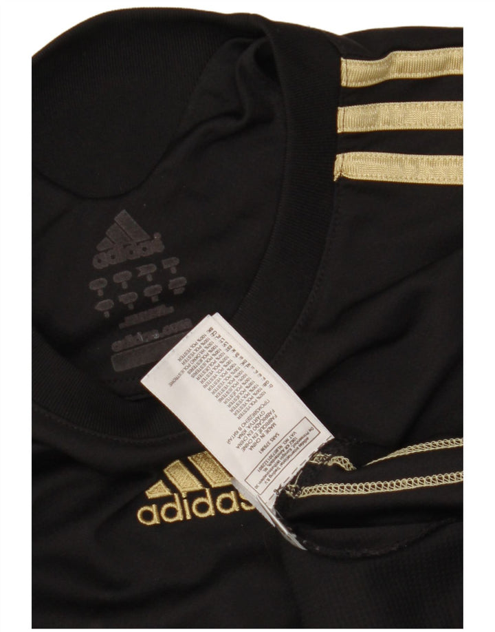 Tricou pentru bărbați Adidas cu model abstract Top mic poliester negru