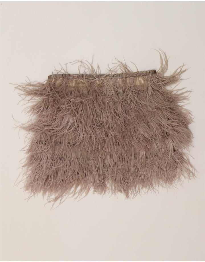 Fusta mini Topshop pentru femei UK 10 Small W30 Maro Poliester