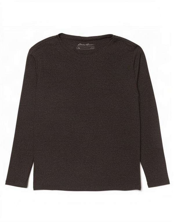 Eddie Bauer Top pentru femei cu mânecă lungă UK 16 mare bumbac gri
