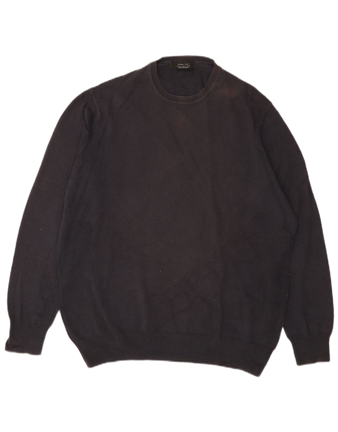 Pulover pentru bărbați Zara, cu decolteu, XL, negru