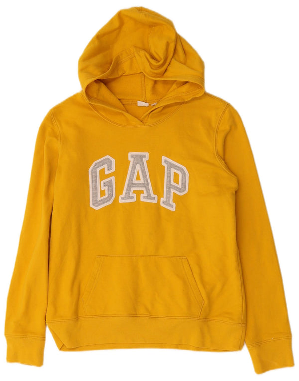 Gap Pulover supradimensionat cu glugă cu grafic pentru femei UK 6 XS Bumbac galben