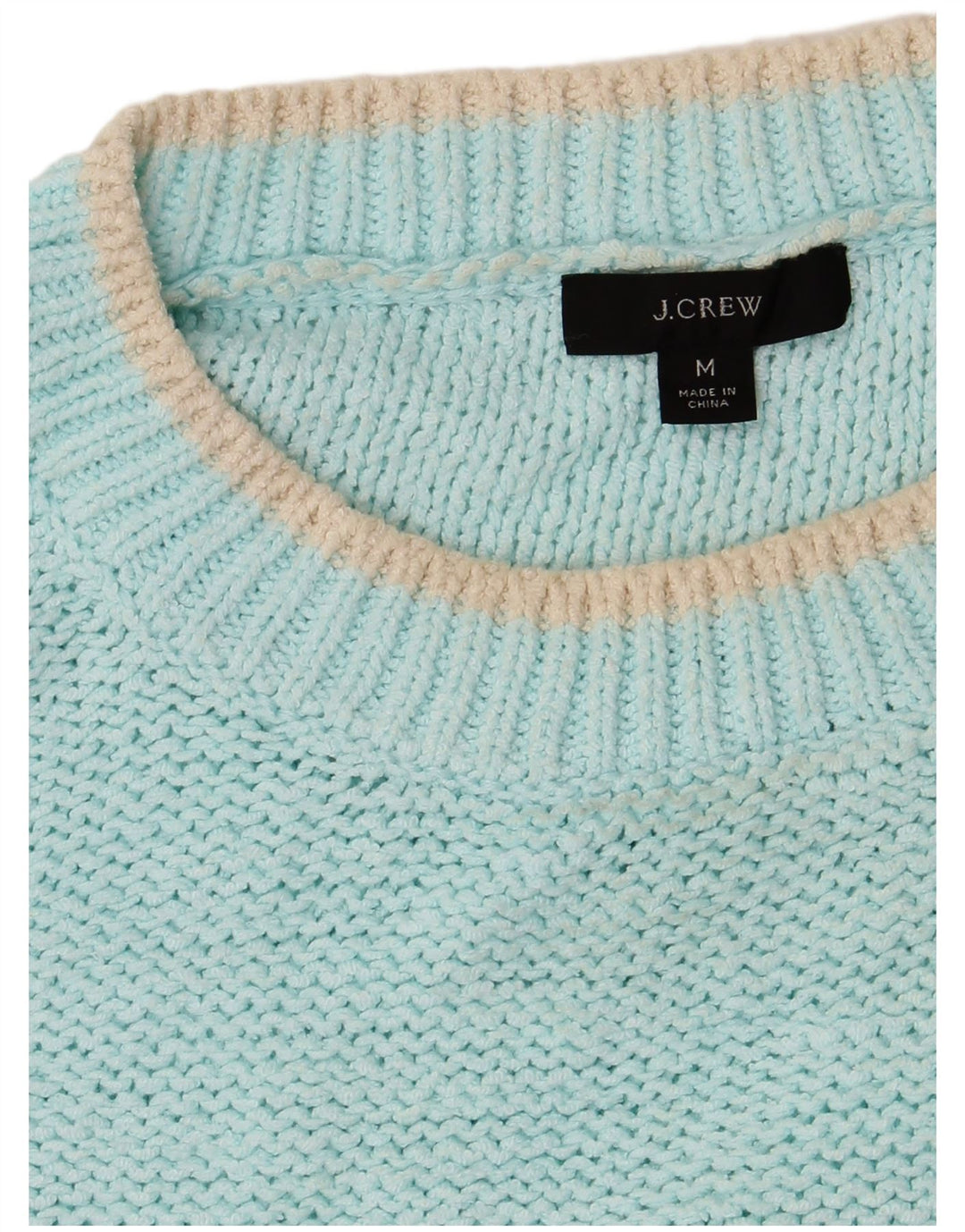 J. CREW Pulover supradimensionat pentru femei cu gât de barcă UK 14 Turcoaz mediu