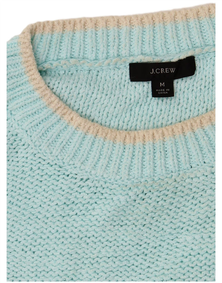 J. CREW Pulover supradimensionat pentru femei cu gât de barcă UK 14 Turcoaz mediu