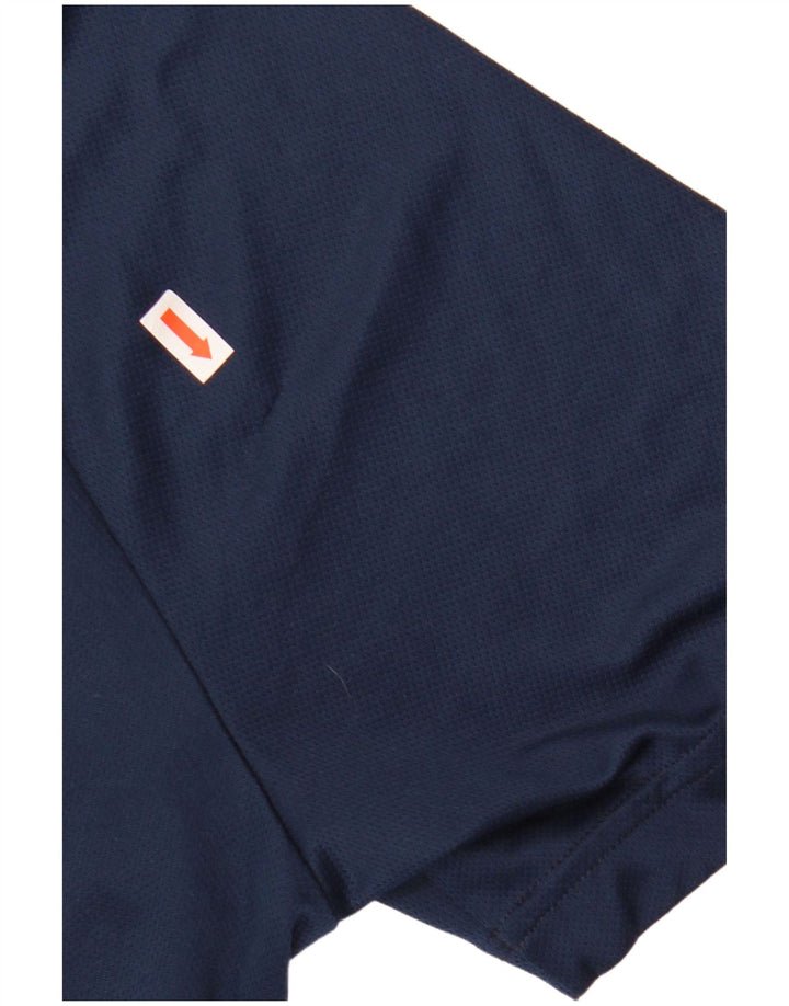 Tricou cu grafic Climalite Adidas pentru bărbați Top mare poliester bleumarin