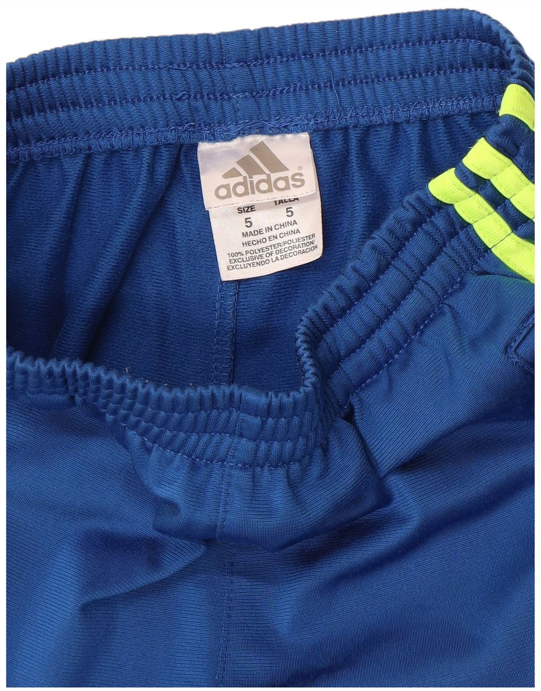 Pantaloni de trening Adidas baieti 4-5 ani poliester albastru