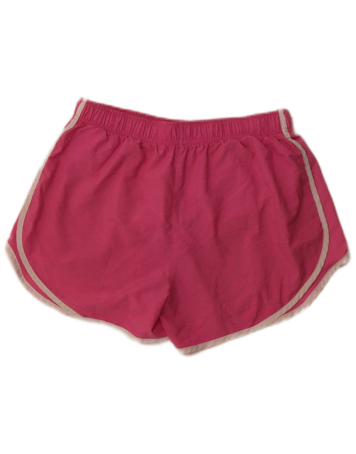 Pantaloni scurti sport NIKE Dri Fit pentru femei UK 12 Poliester roz mediu