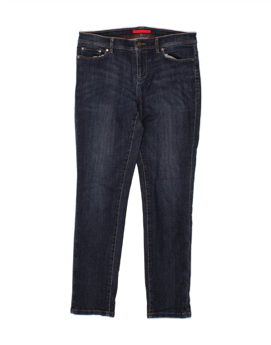 L.L.BEAN Womens Slim Jeans US 8 Medium W32 L30 Navy Blue Cotton Vintage L.L.Bean and Second-Hand L.L.Bean from Messina Hembry 