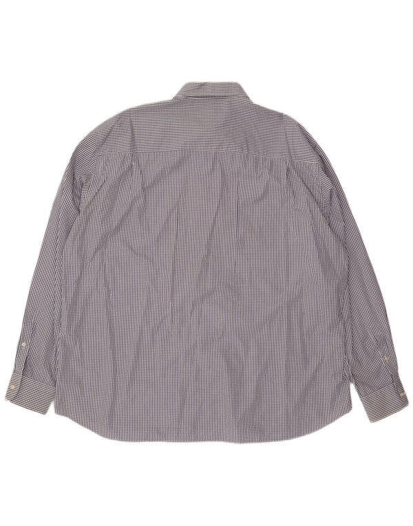 Cămașă de iahting pentru bărbați Paul & Shark Mărimea 47 18 1/2 2XL Bumbac cu carouri bleumarin