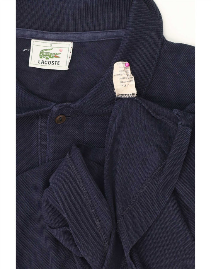 Tricou polo Lacoste pentru bărbați mărimea 5 mare, bumbac bleumarin