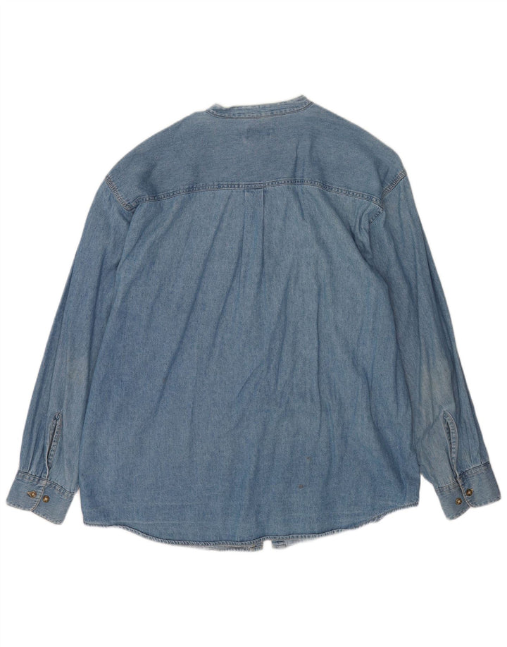 Cămașă de blugi pentru bărbați Faded Glory, bumbac albastru