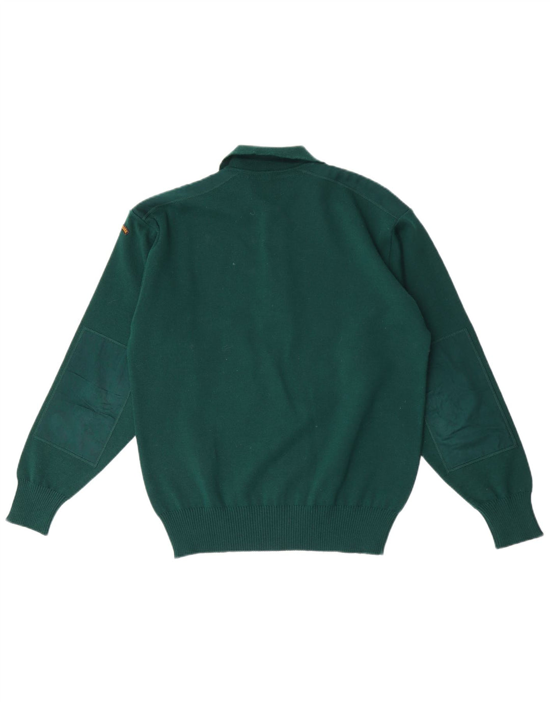 PAUL & SHARK Pulover cu gât polo pentru bărbați, lână verde mică