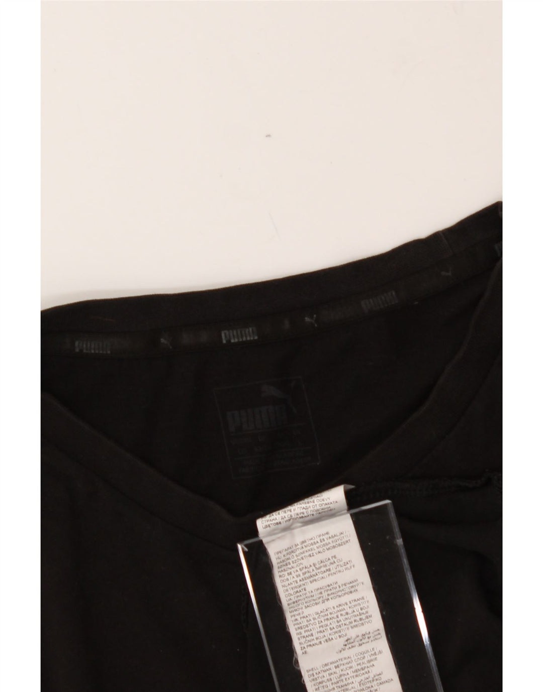 PUMA Mens Graphic T-Shirt Top Large Black Cotton Vintage Puma and Second-Hand Puma from Messina Hembry 