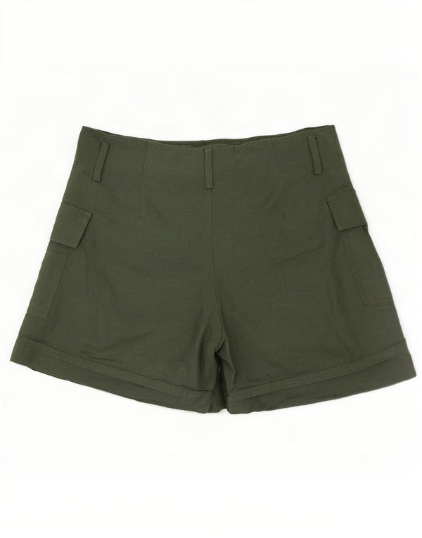 Pantaloni scurți cargo pentru femei cu talie înaltă Zara XS W24 in kaki