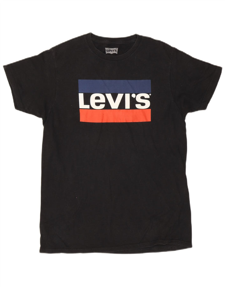 Tricou grafic pentru bărbați Levi's Top Mediu Negru