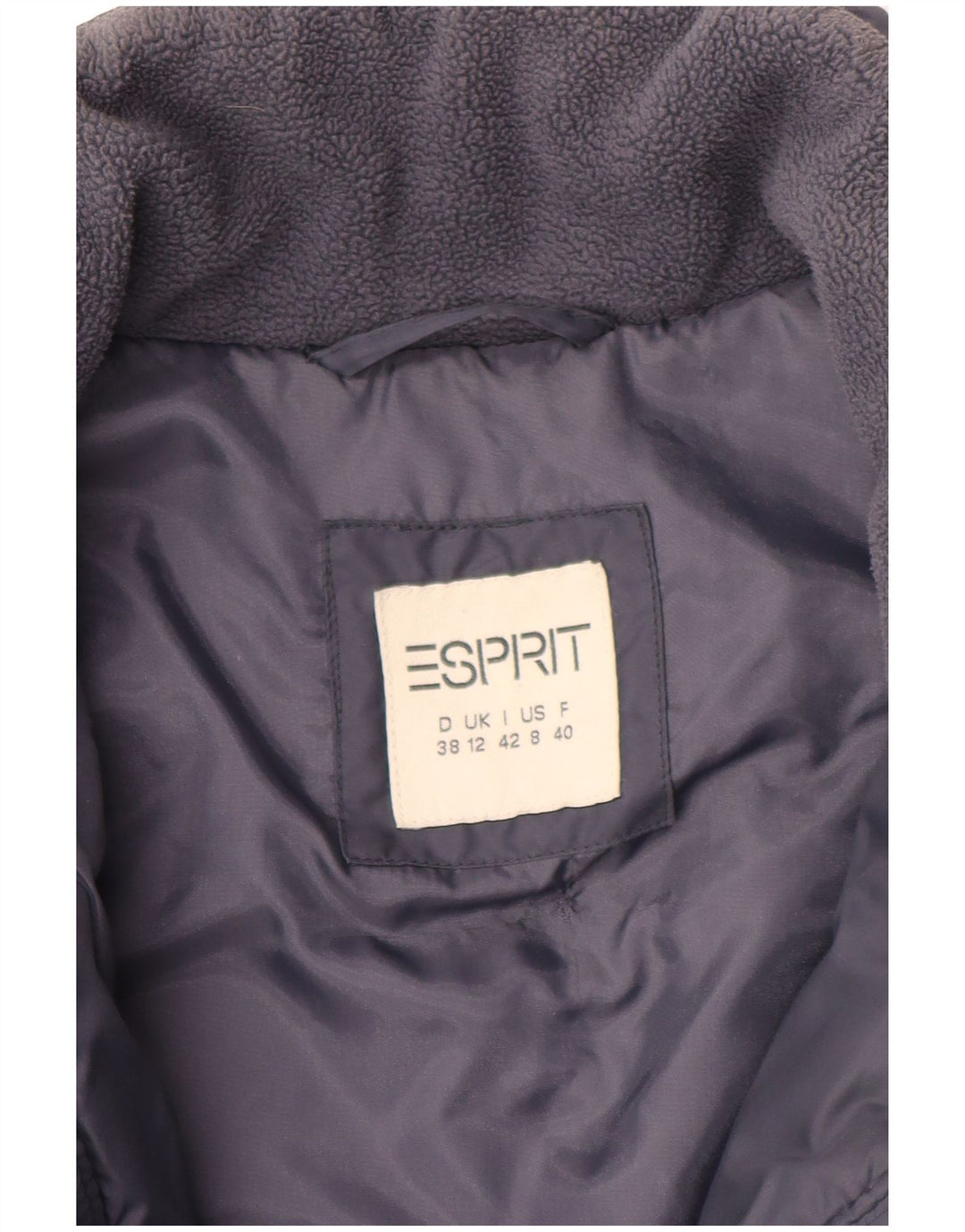 Palton căptușit pentru femei Esprit UK 12 Medium Bleumarin