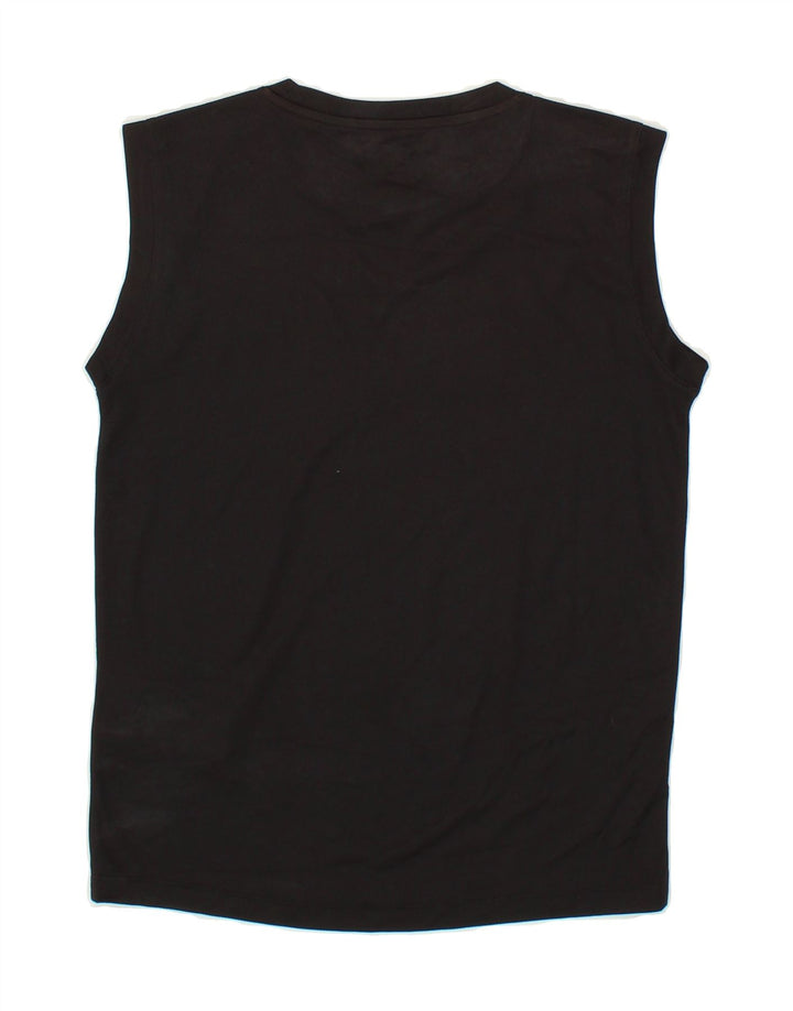 CHAMPION Boys Graphic Vest Top 9-10 Years Medium Black Polyester Vintage Champion and Second-Hand Champion from Messina Hembry 