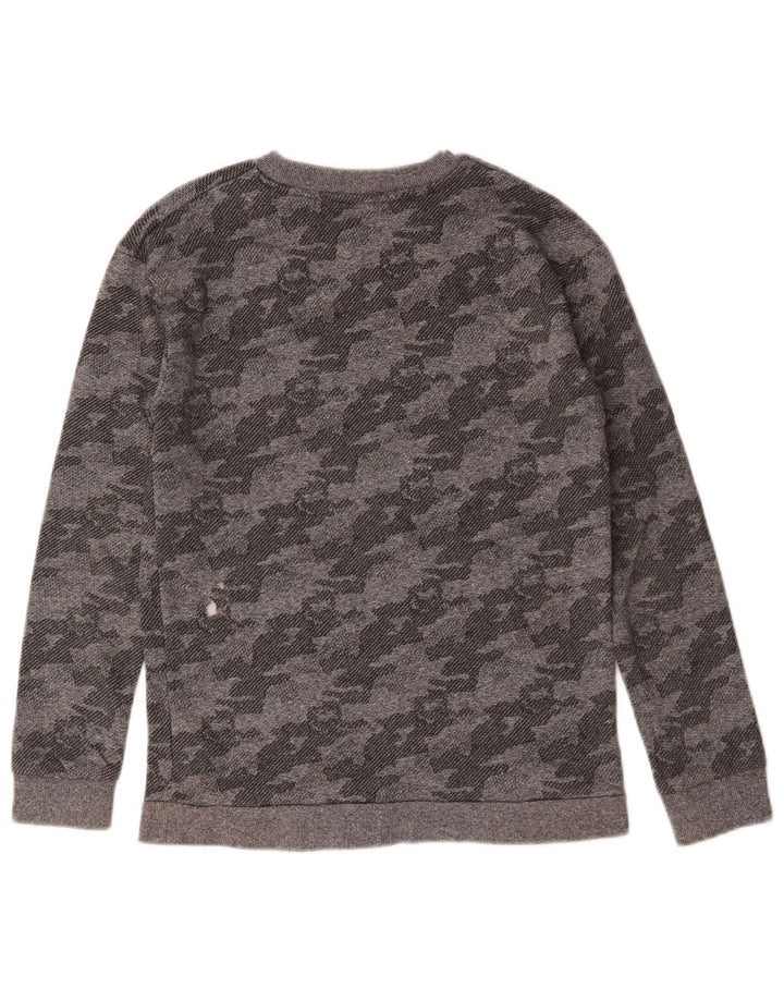 Pulover pentru băieți Marks & Spencer 12-13 ani, bumbac camuflaj gri