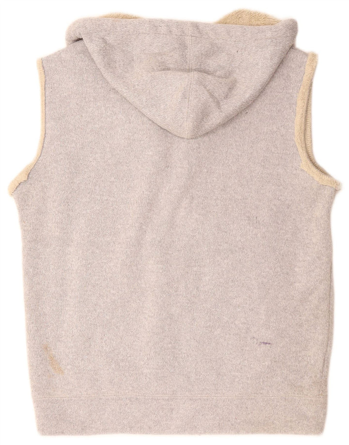 BILLABONG Pulover pentru bărbați, fără mâneci, cu fermoar, poliester mic, gri