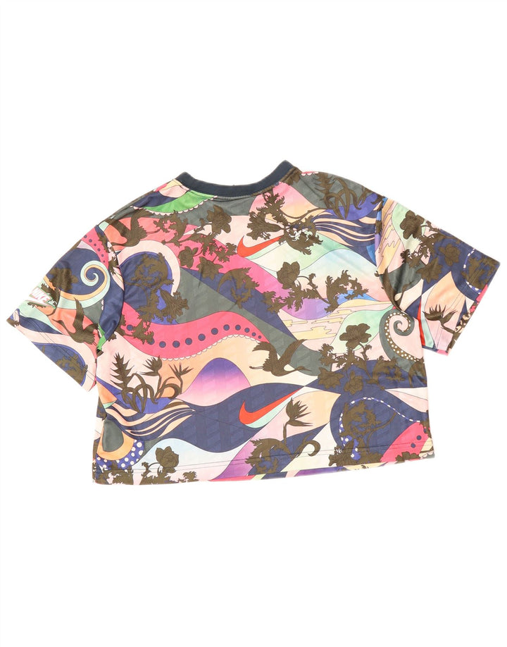 Tricou crop grafic pentru femei NIKE Top UK 6 XS Multicolor Floral