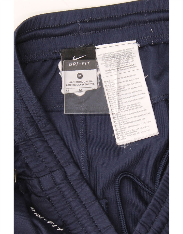 NIKE Mens Hertha BSC Graphic Tracksuit Trousers Medium Navy Blue Polyester Vintage Nike and Second-Hand Nike from Messina Hembry 