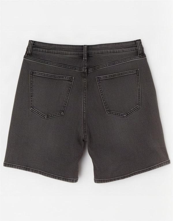 Marks & Spencer Pantaloni scurți din blugi pentru femei Boyfriend UK 12 Medium W32 Bumbac negru