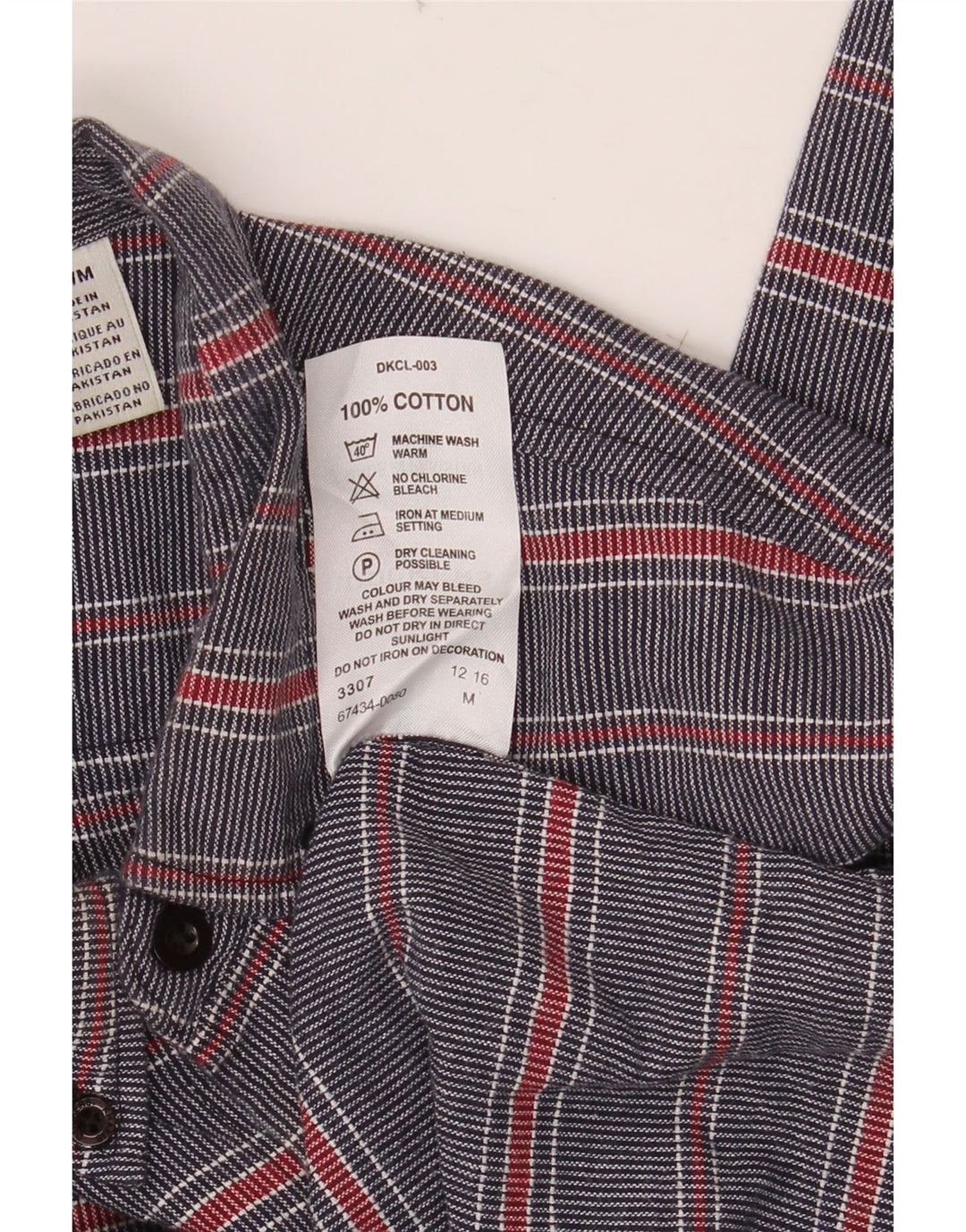 Cămașă pentru bărbați DOCKERS, bumbac în dungi albastru bleumarin mediu