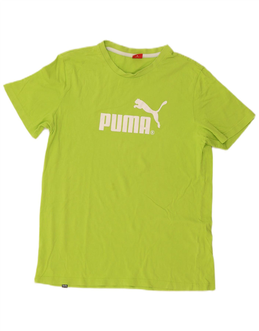 Tricou grafic PUMA fete Top 15-16 ani bumbac verde
