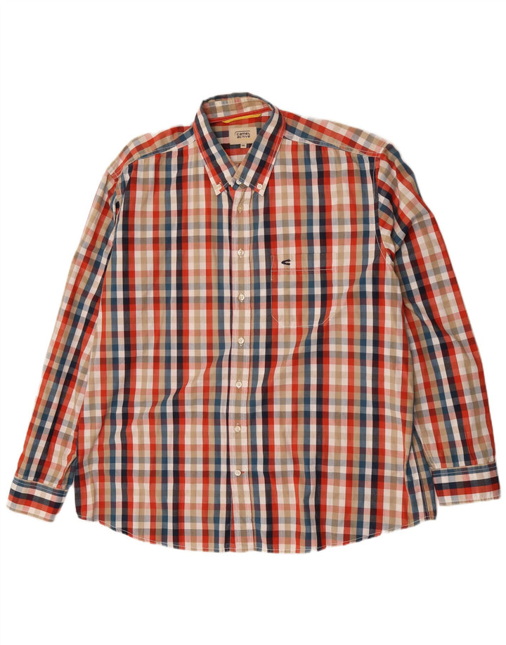 Camel Active Bărbați Cămașă, 2XL, Bumbac Multicolor, Cu Cară