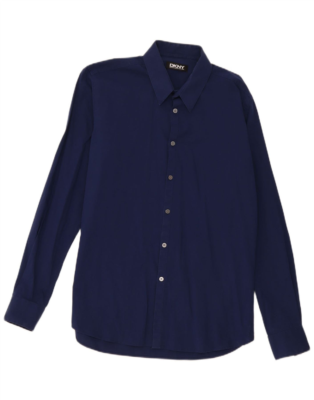 Cămașă pentru bărbați Dkny Mărimea 16 Mare Bumbac bleumarin