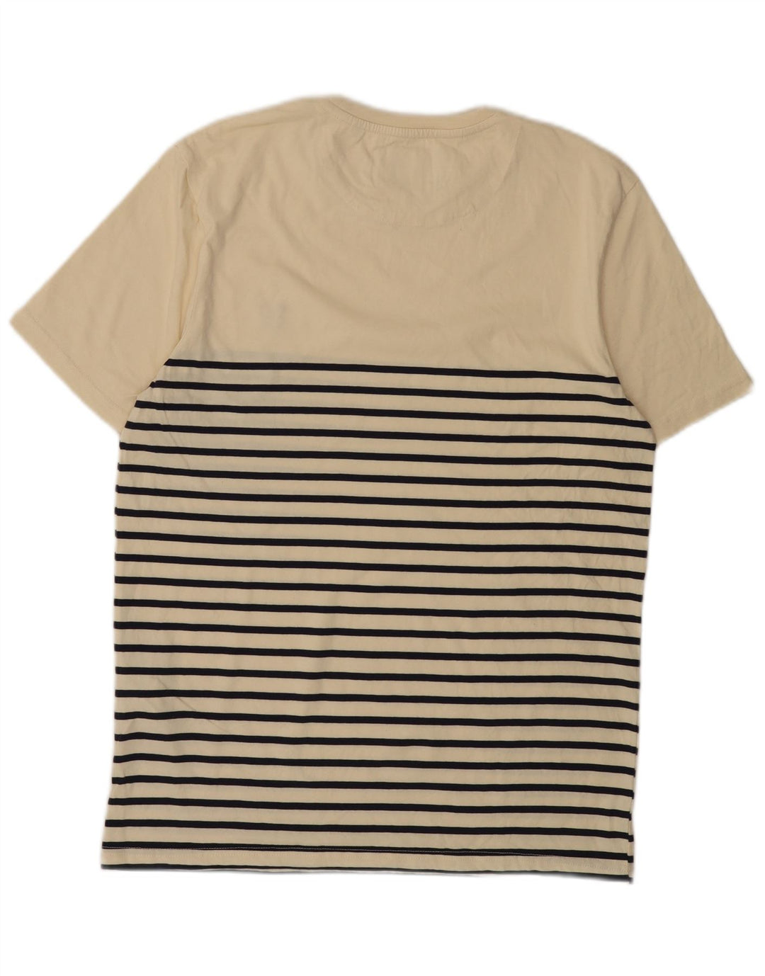 LYLE & SCOTT Tricou pentru bărbați Top Mediu Bej Bumbac cu dungi