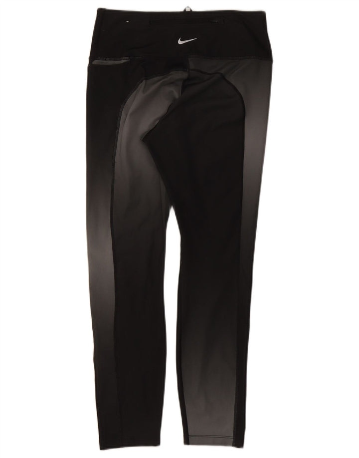 Leggings crop Nike Dri Fit pentru femei UK 12 Poliester mediu negru