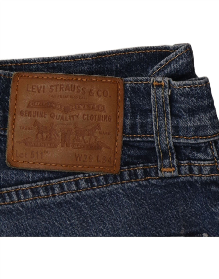 Blugi 511 Slim LEVI'S pentru bărbați W29 L34 Bumbac albastru