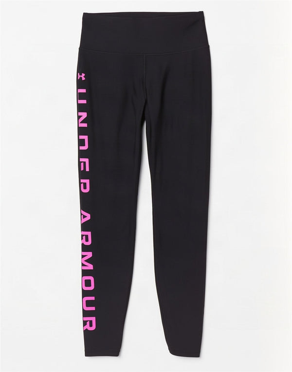 Leggings grafic Under Armour pentru femei Heat Gear UK 10, poliester negru mic