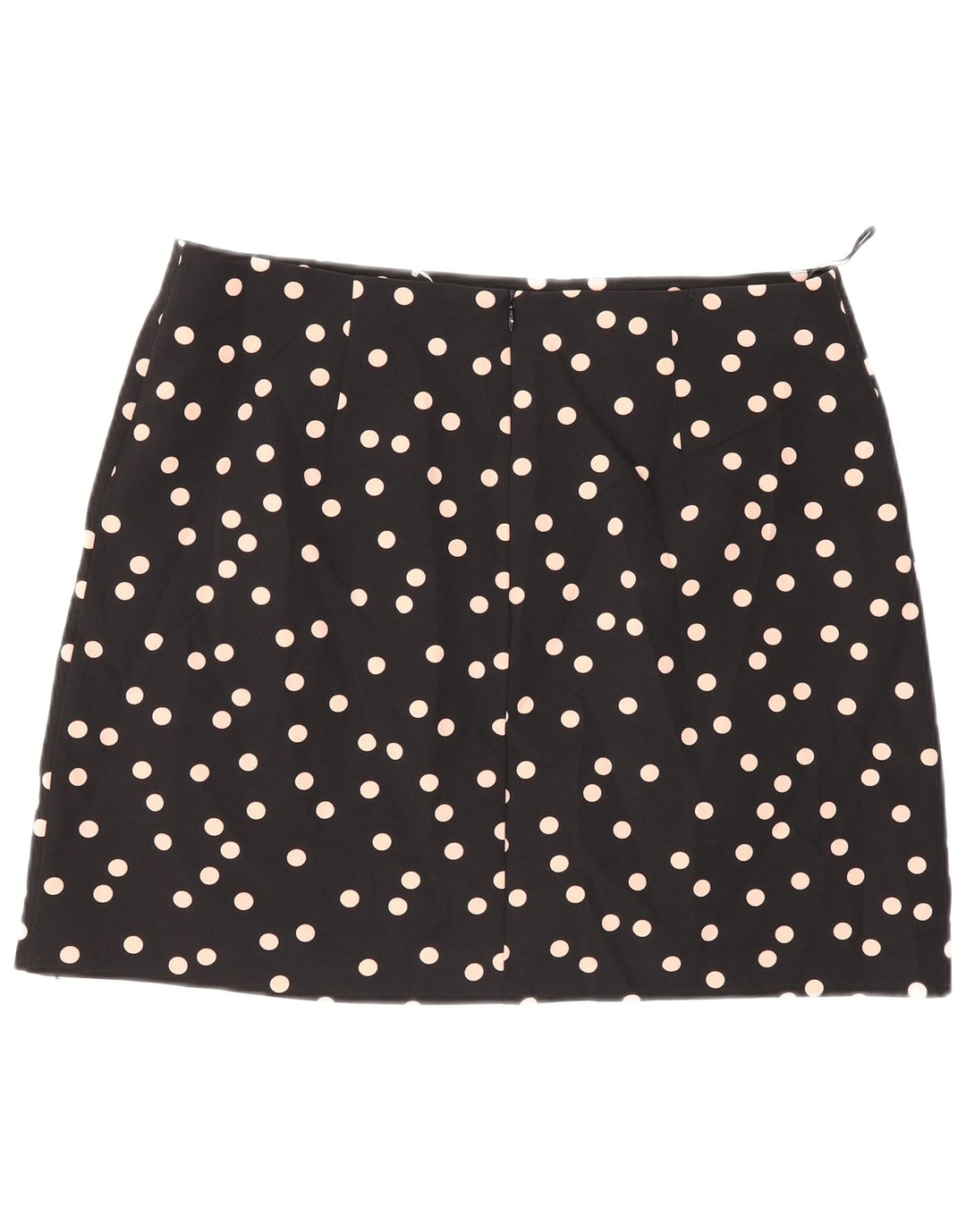Fusta mini pentru femei Oasis UK 16 Large W34 Poliester cu buline negre