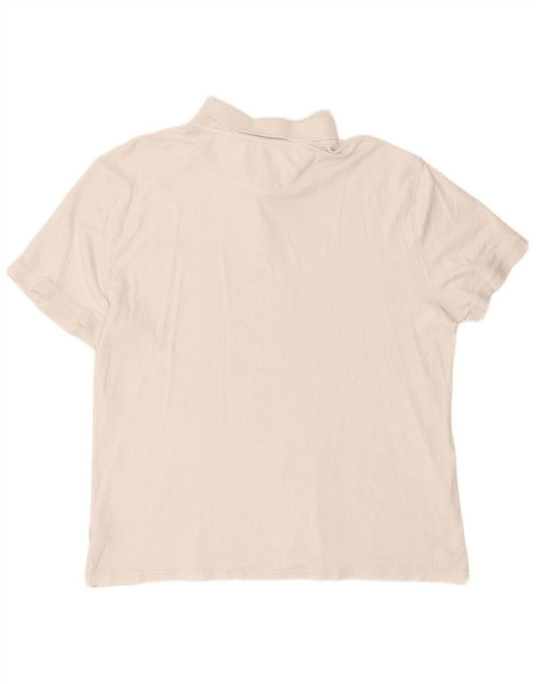 Cămașă polo Calvin Klein pentru bărbați, bumbac alb 2XL