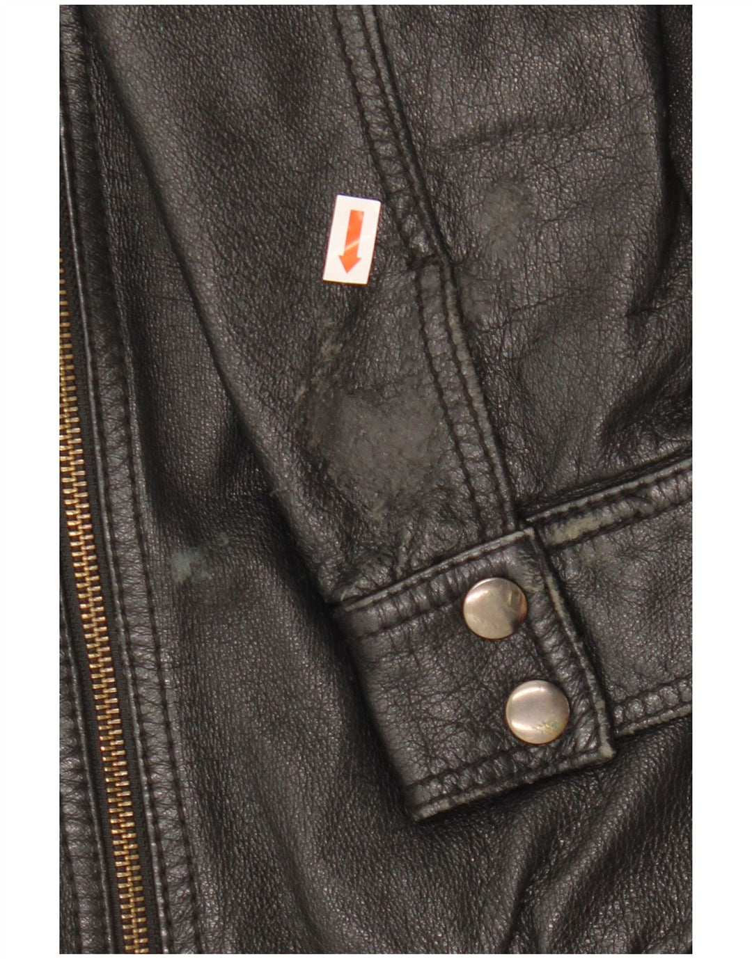 Jachetă de piele crop H&M pentru femei EU 38 Piele neagră medie