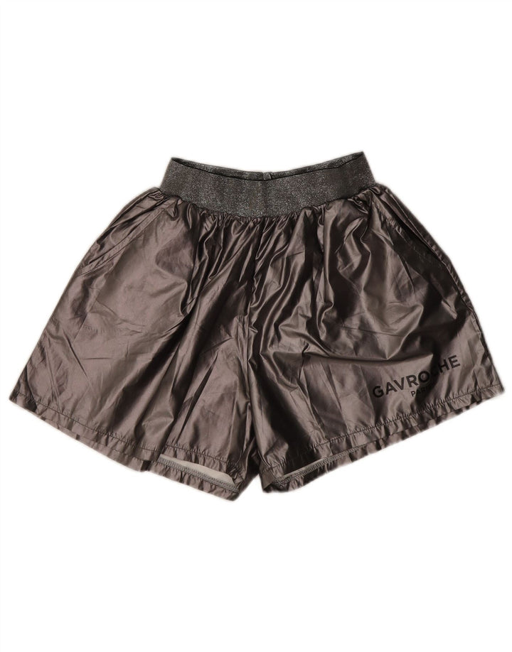 Pantaloni scurti sport vintage pentru femei UK 16, mari, gri, poliester