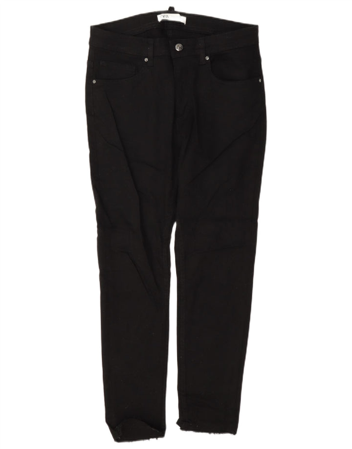 Blugi slim pentru bărbați Zara EU 38 Mici L30 L25 Bumbac negru