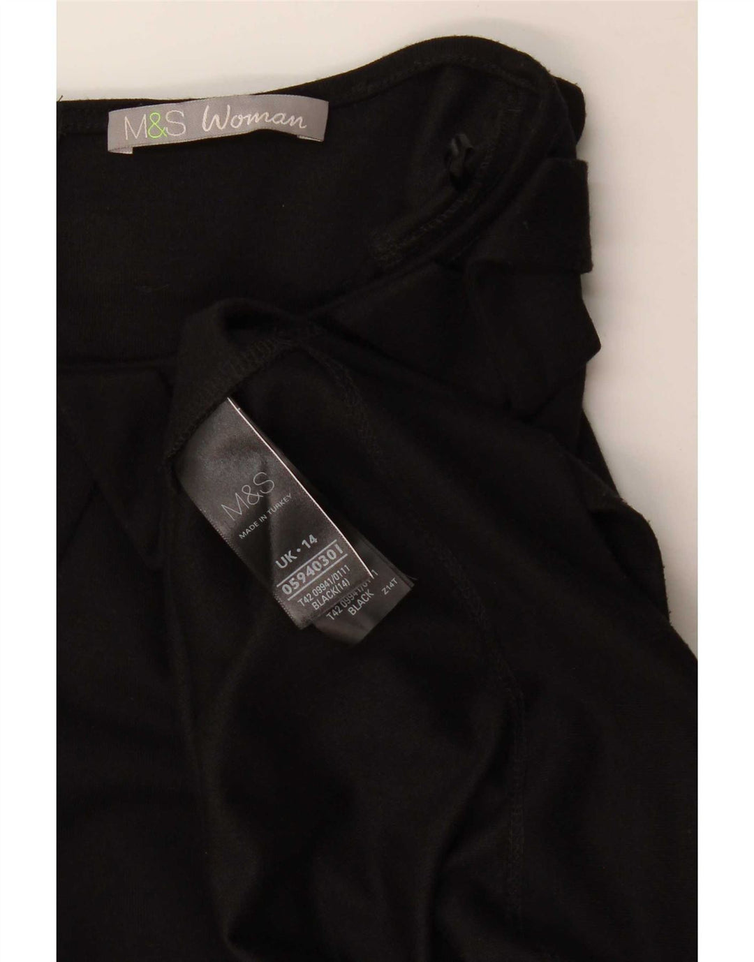 Rochie pentru femei Marks & Spencer UK 14 Poliester negru mare