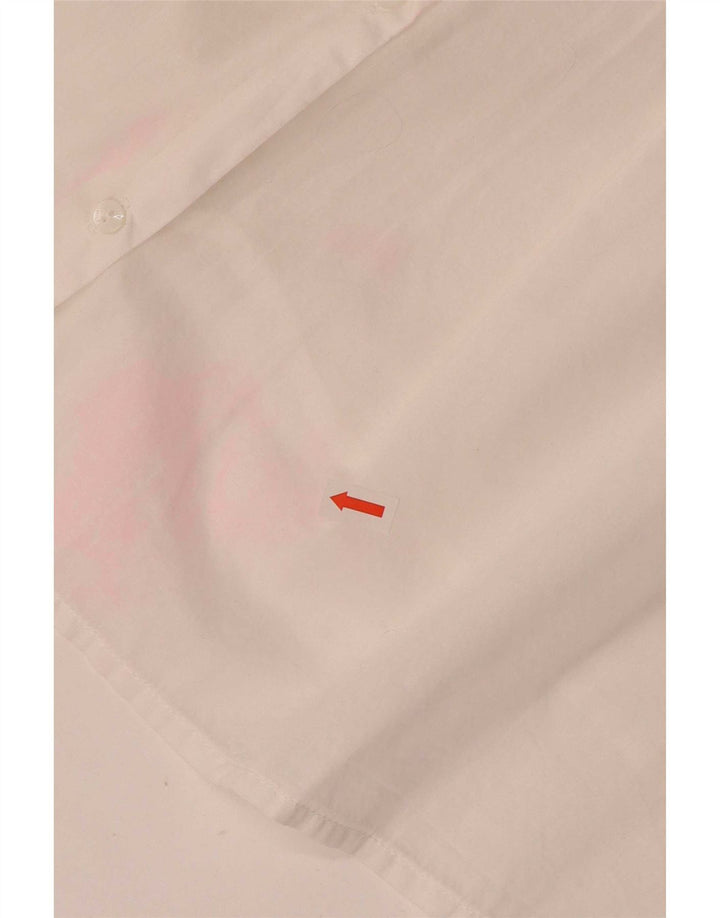 Bluză cămașă fără mâneci pentru femei Tommy Hilfiger US 6 bumbac alb mediu