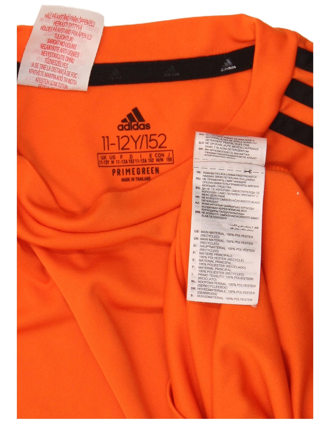 Tricou Adidas Aeroready pentru baieti Top 11-12 ani Poliester portocaliu